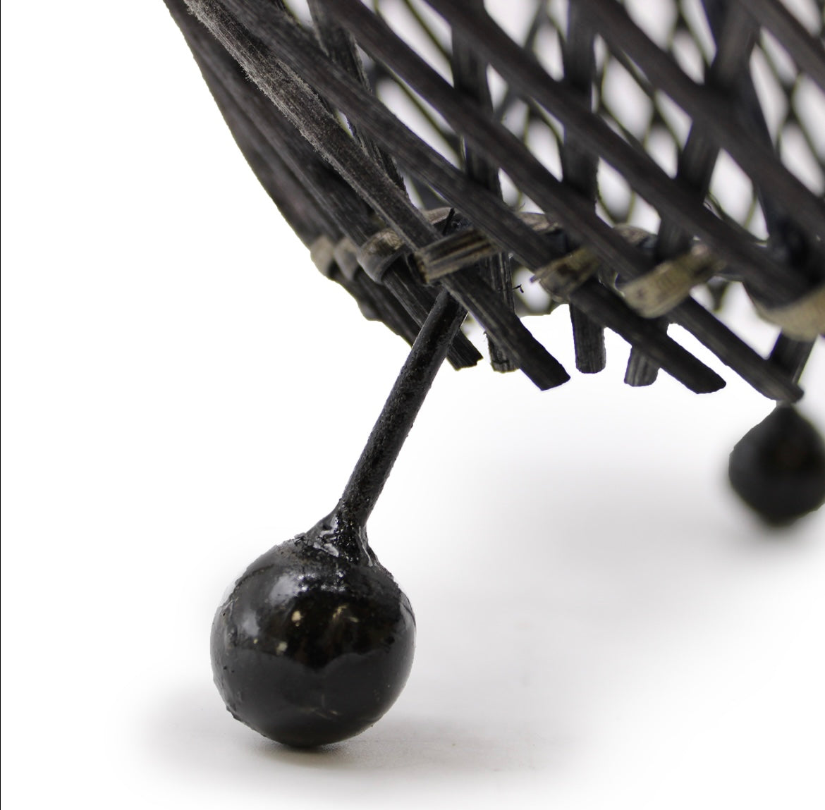 Lampe en Rotin Naturel – Lampe de Table Artisanale avec Motif Tressé