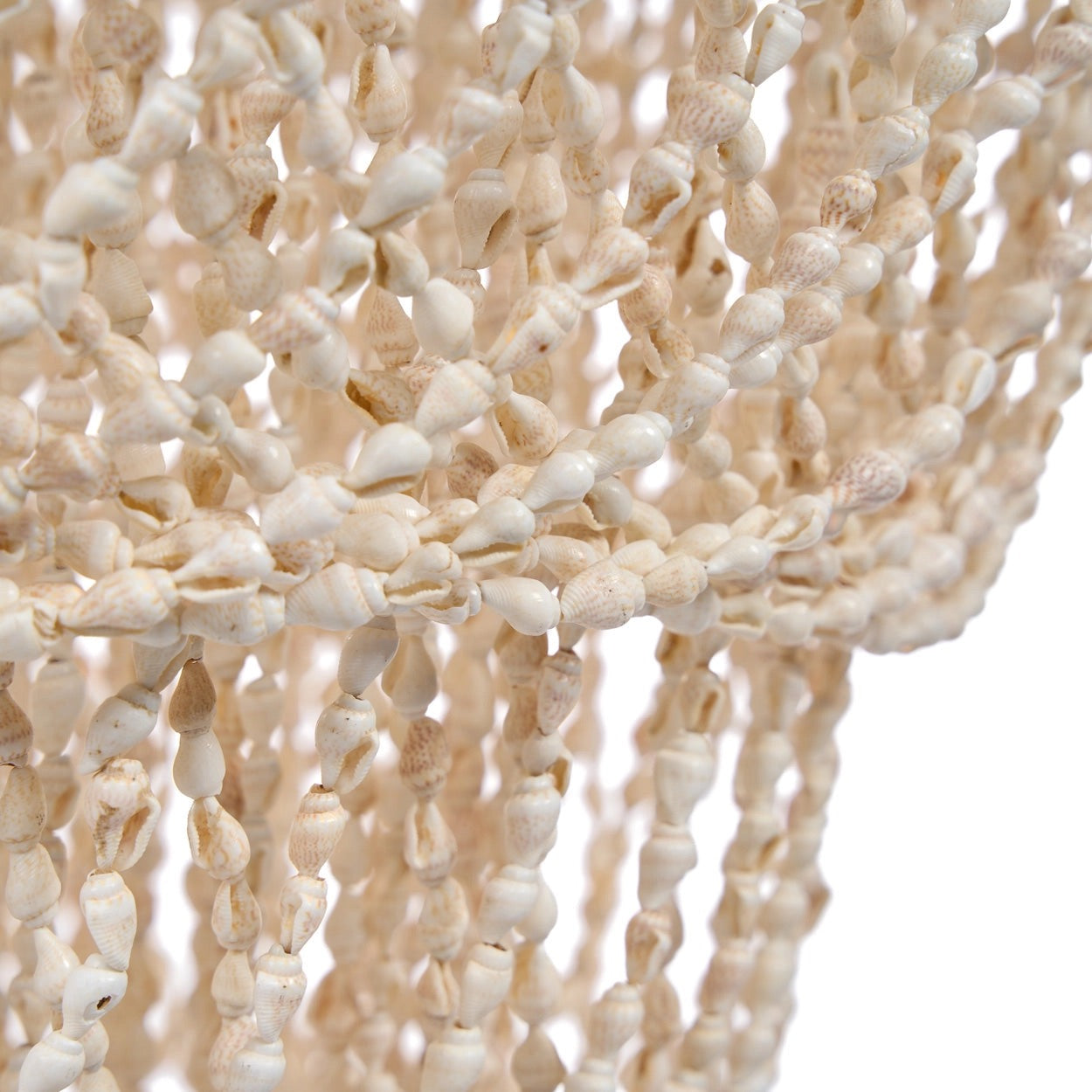 Grand Lustre en Coquillages Ocean Tower - Suspension Artisanale Naturelle - Taille L