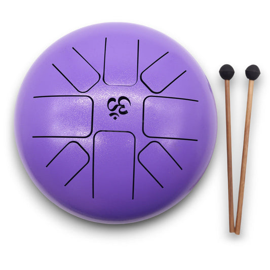 Med Steel Tongue Happy Drums Om Violet- 22x16cm