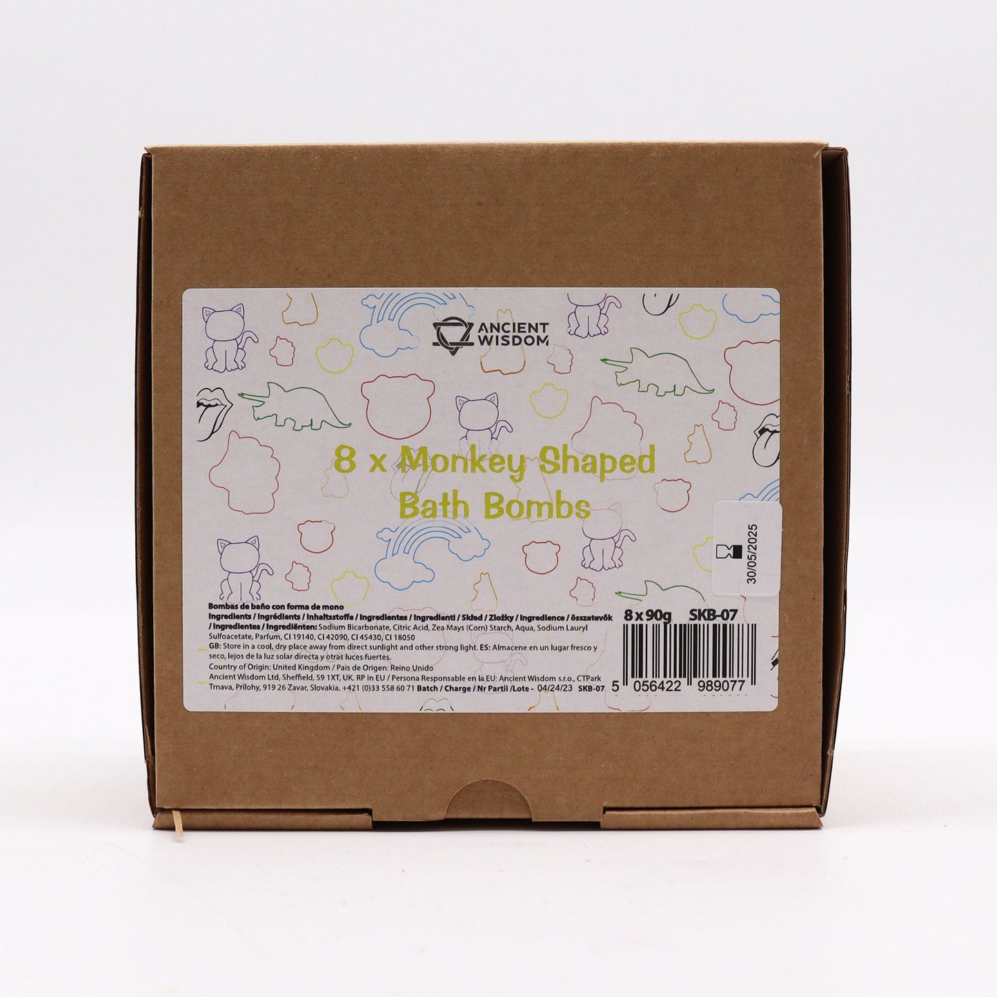 Monkey Bathbomb 90g - Guava & Strawberry