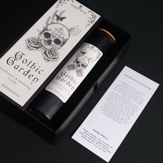 Bougie de purification de sorcières anciennes – Jardin gothique – Purification et Nettoyage