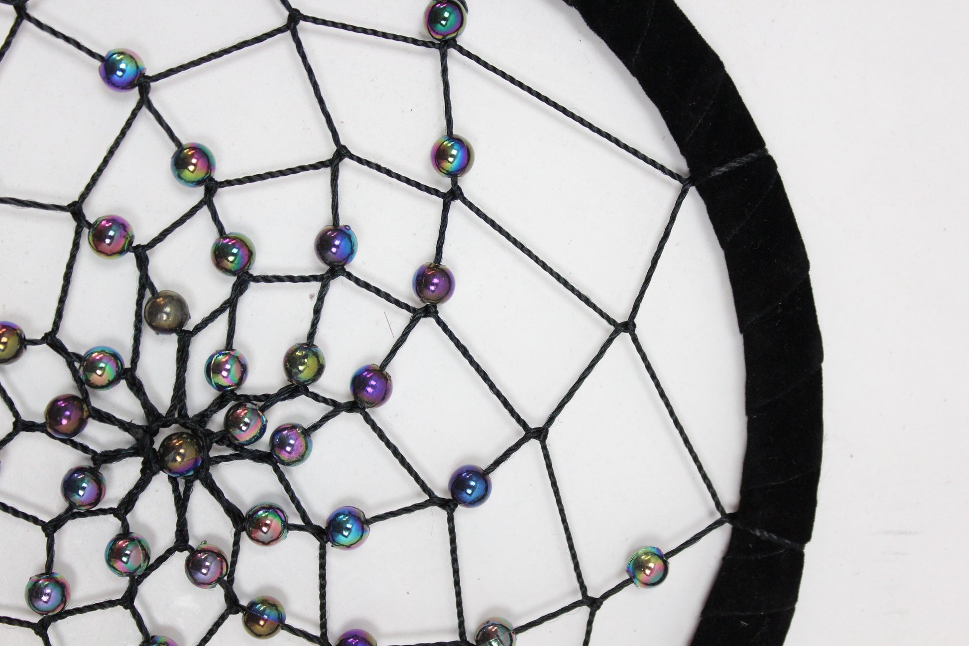 Bali Dreamcatcher - Large Round - Turq/Pink/Purp