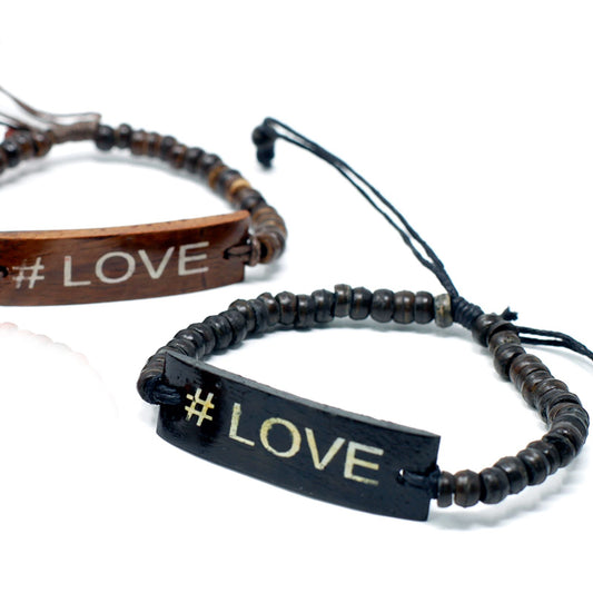 Coco Slogan Bangle - #Love