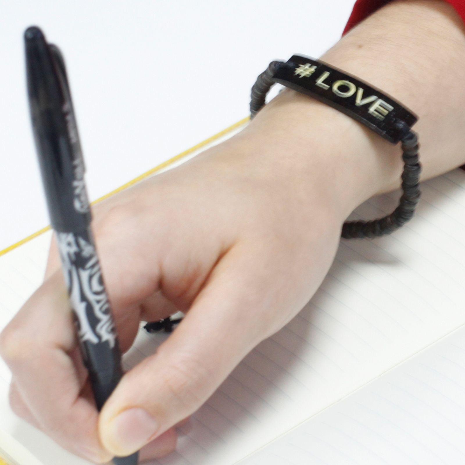 Coco Slogan Bangle - #Love