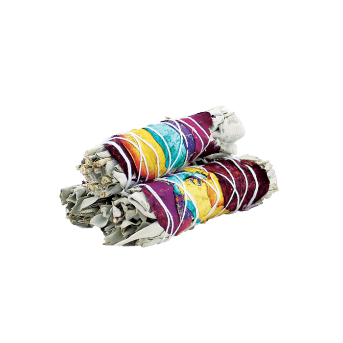 Smudge Stick - 7 Chakra White Sage 10cm