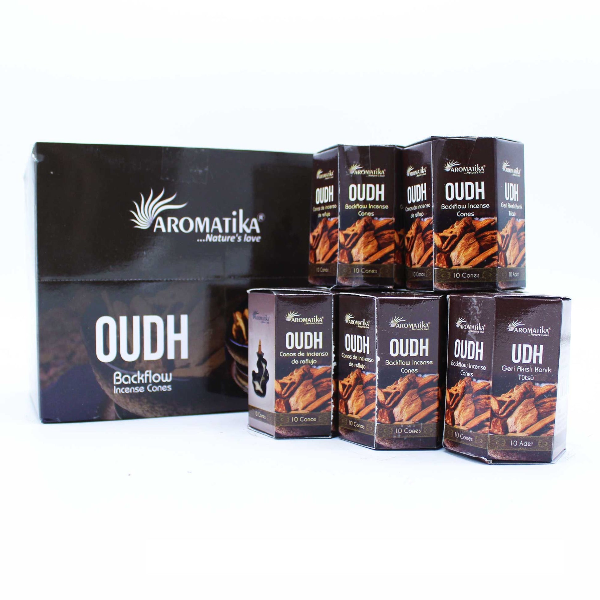 Masala Backflow Incense pack of 10 - Oudh