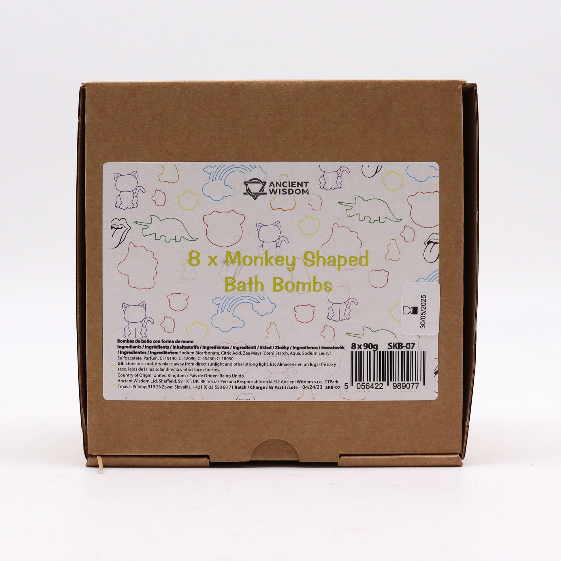 Monkey Bathbomb 90g - Guava & Strawberry